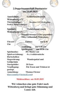 Ausschreibung Doppel Turnier Wittenberg 2025