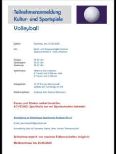 Ausschreibung Kuss Güstrow 2025