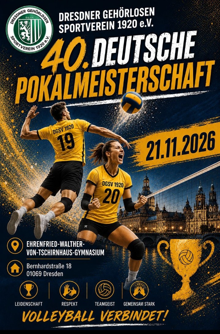 Plakat 40. Deutsche Pokalmeisterschaft